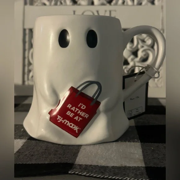 New T.J.Maxx "I'd rather be at T.J. Maxx" Ghost Mug - Picture 1 of 5